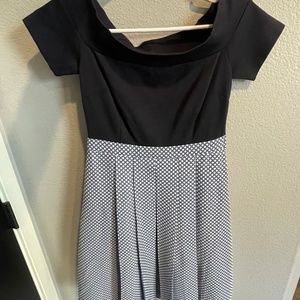 ModCloth Dress Size Small Navy Blue and Geometric Pattern